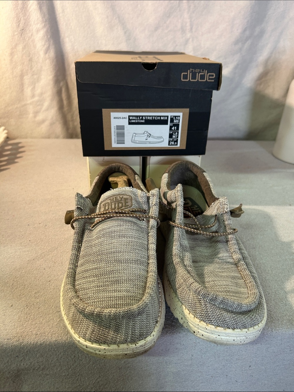 Hey Dude Men's Slip-On Shoes in Limestone